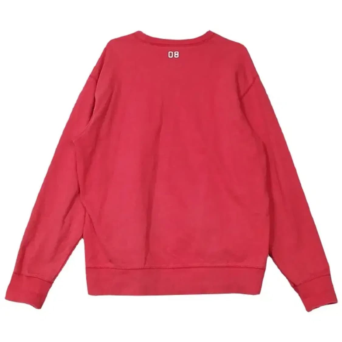 커버낫 로고 레드 맨투맨 XL 상품이미지2