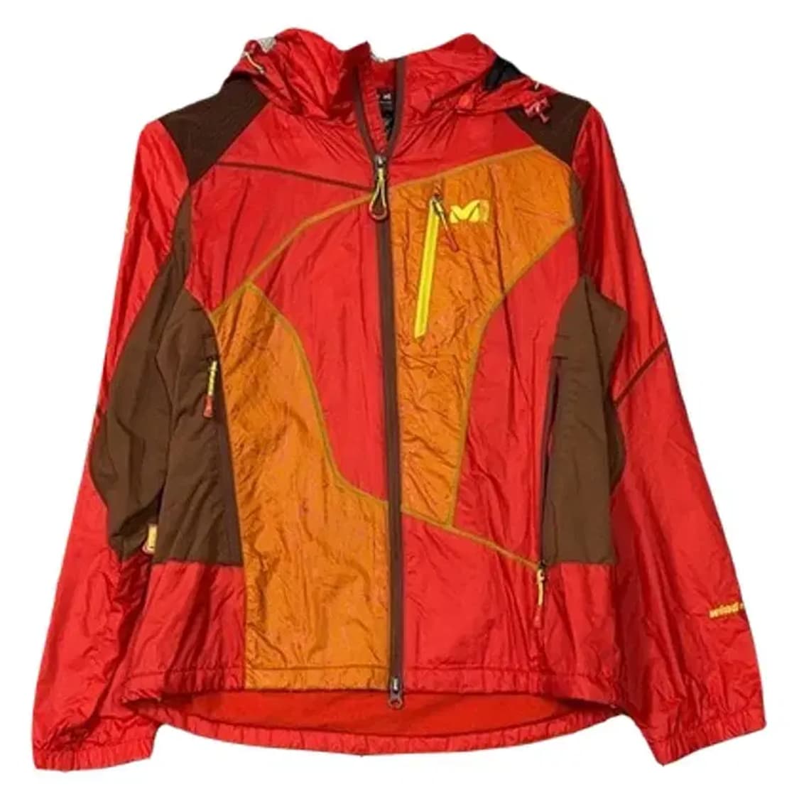 밀레 레드 로고 멀티컬러 기능성 바람막이 S 상품이미지1