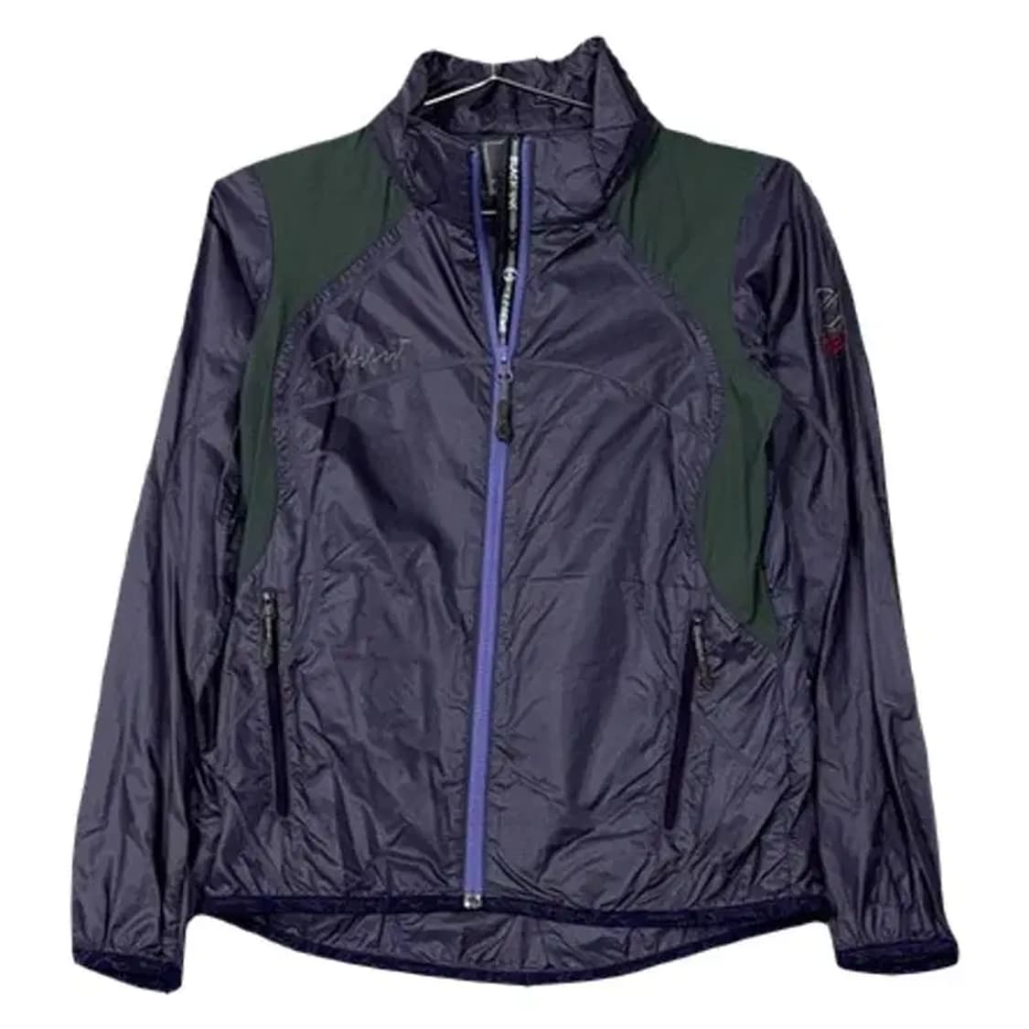 블랙야크 퍼플 프린팅 로고 기능성 바람막이 90 상품이미지1