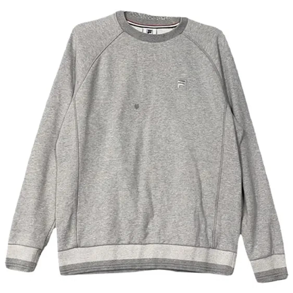 휠라 로고 라이트 그레이 맨투맨 95 상품이미지1