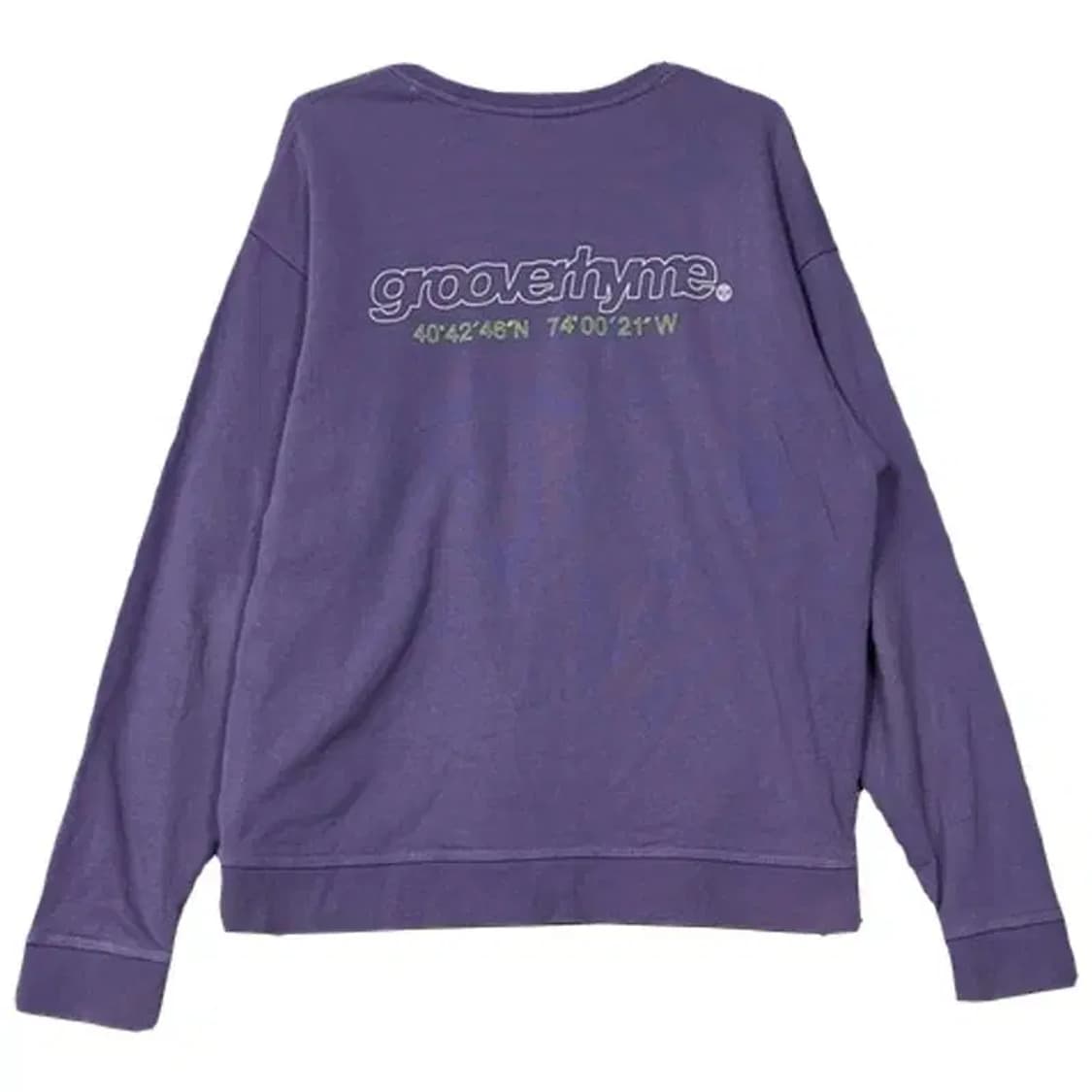 그루브라임 로고 퍼플 스웻셔츠 맨투맨 L 상품이미지2