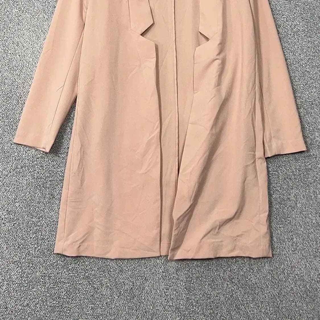 [새상품]에이치엔앰 라이트 핑크 블레이저 롱코트 S 상품이미지4