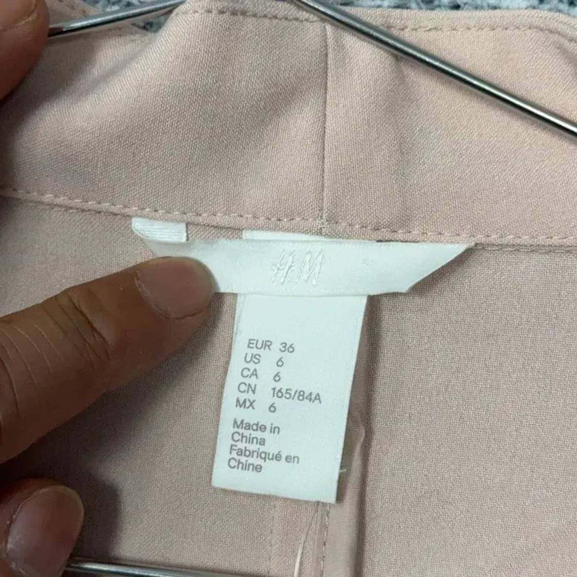 [새상품]에이치엔앰 라이트 핑크 블레이저 롱코트 S 상품이미지6