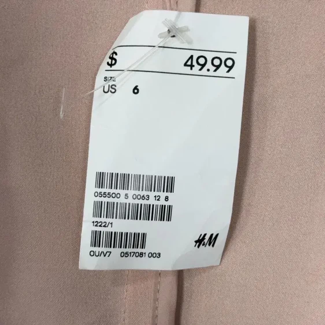 [새상품]에이치엔앰 라이트 핑크 블레이저 롱코트 S 상품이미지7