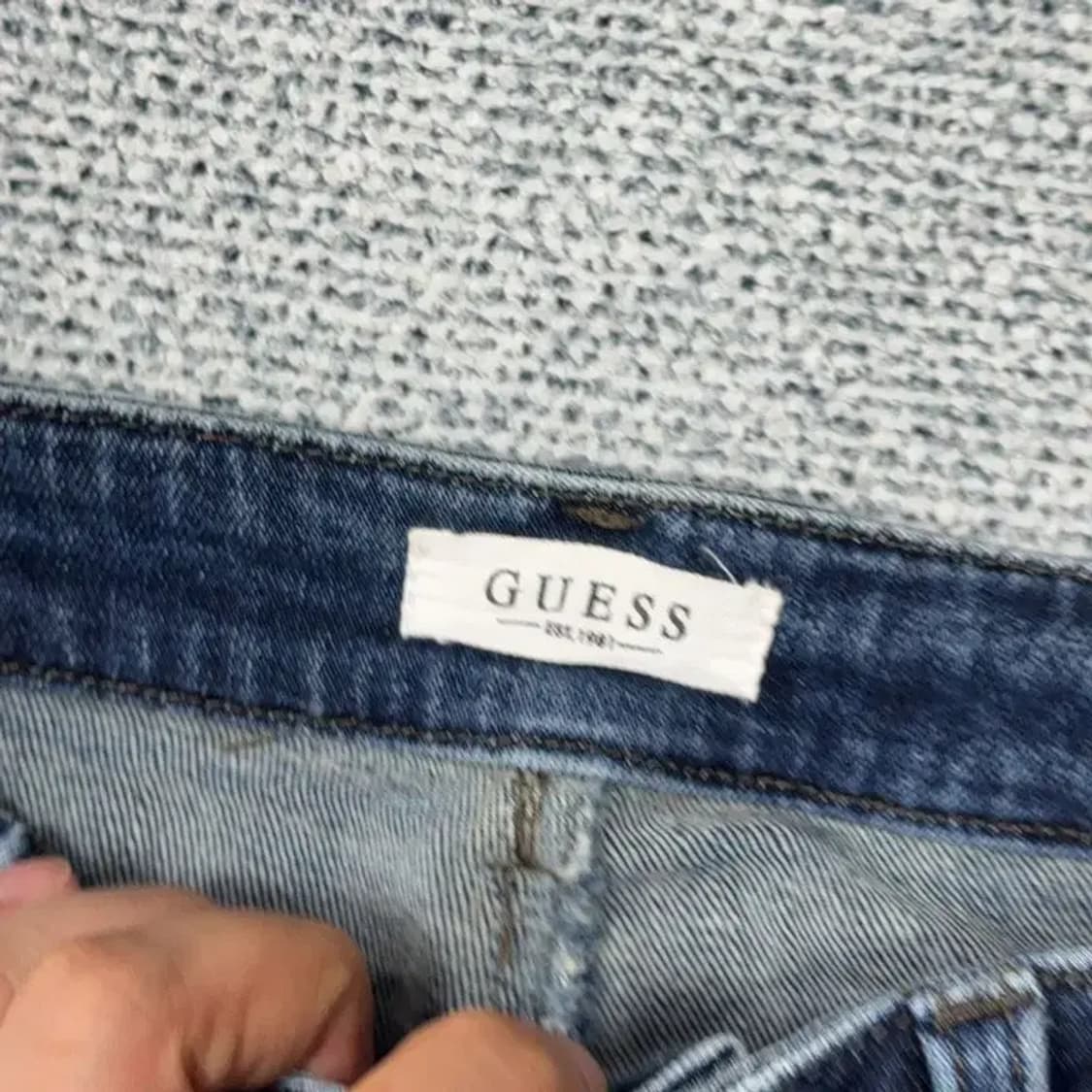 게스 실버 로고 캐주얼 스키니진 64(26) 상품이미지6