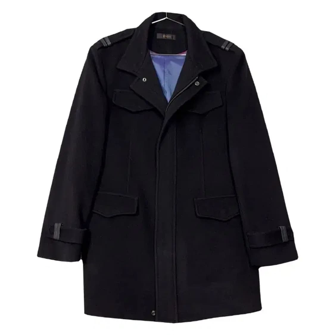 지이크 캐시미어 남성 클래식 블랙 코트 100-175(100) 상품이미지1