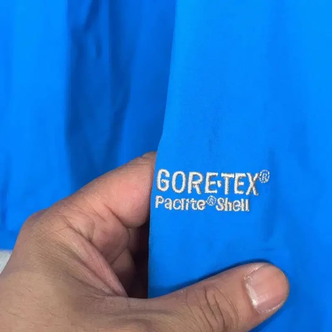 노스페이스 블루 로고 기능성 바람막이 100 상품이미지3