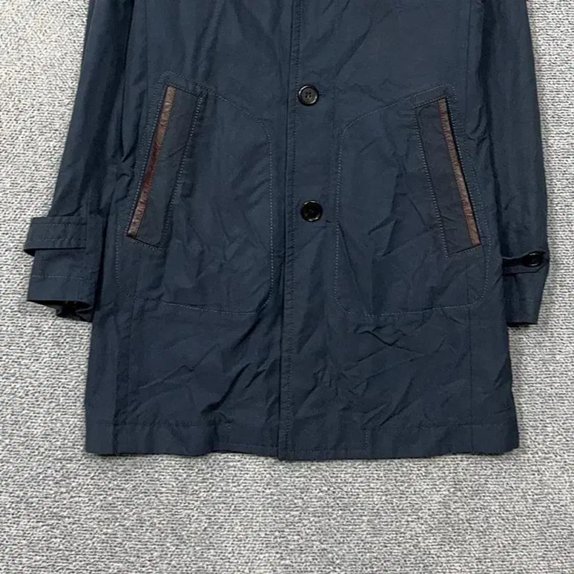 시스템 네이비 3버튼 클래식 남성 코트 95 상품이미지4