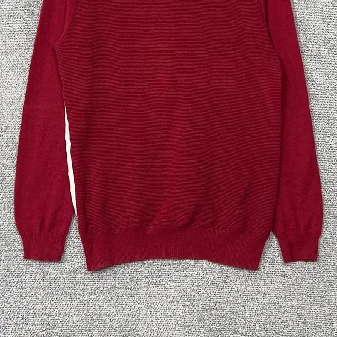 자라 레드 코튼 캐주얼 니트 M 상품이미지4