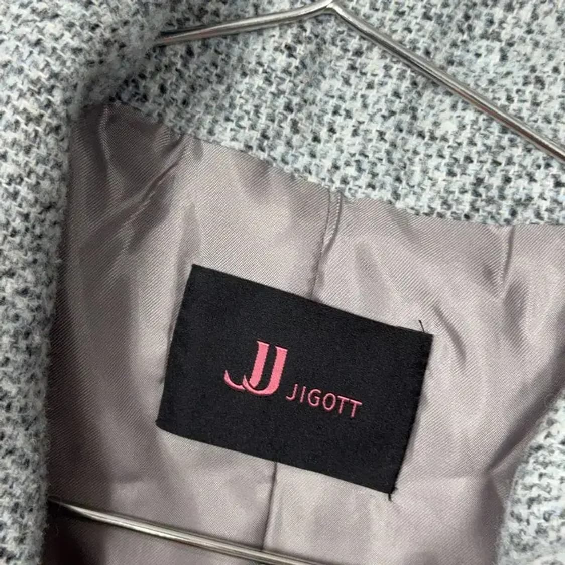 지고트 여성 클래식 라이트 그레이 코트 L 상품이미지3