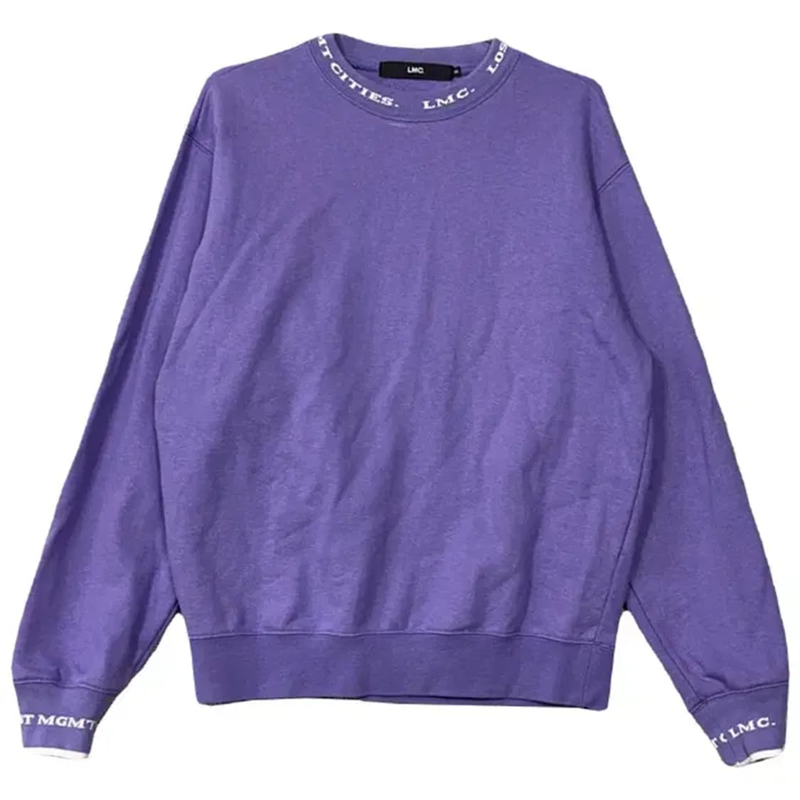 엘엠씨 퍼플 크루넥 로고 맨투맨 S 상품이미지1