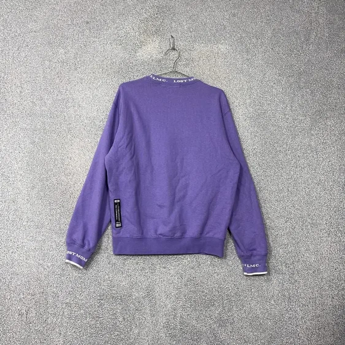 엘엠씨 퍼플 크루넥 로고 맨투맨 S 상품이미지2