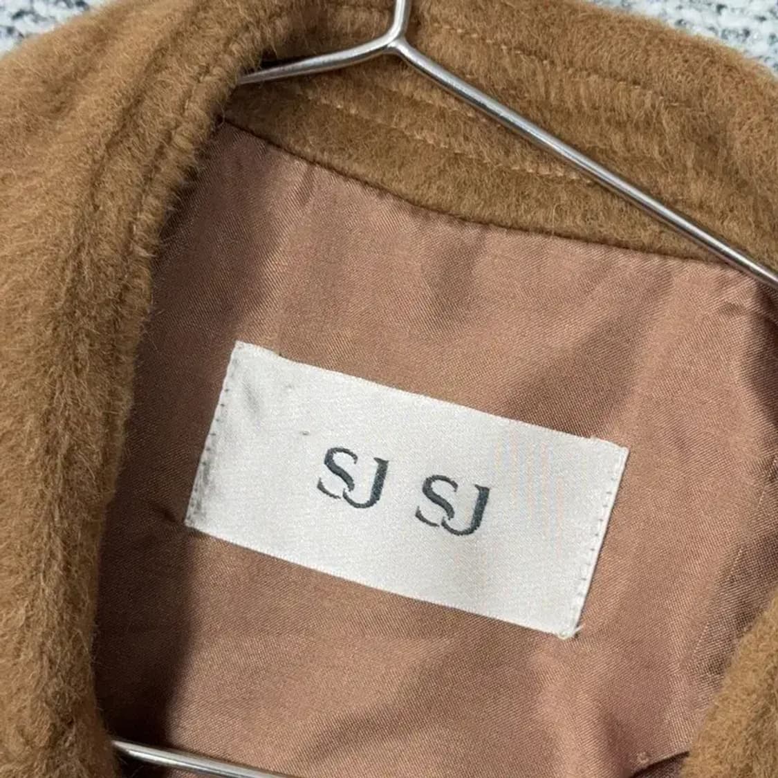 SJSJ 여성 한섬 브라운 원버튼 울 코트 XL 상품이미지3