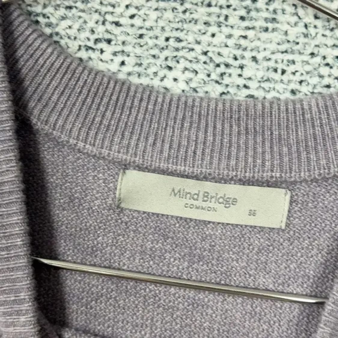 마인드브릿지 라이트 퍼플 캐주얼 울 니트 95 상품이미지5