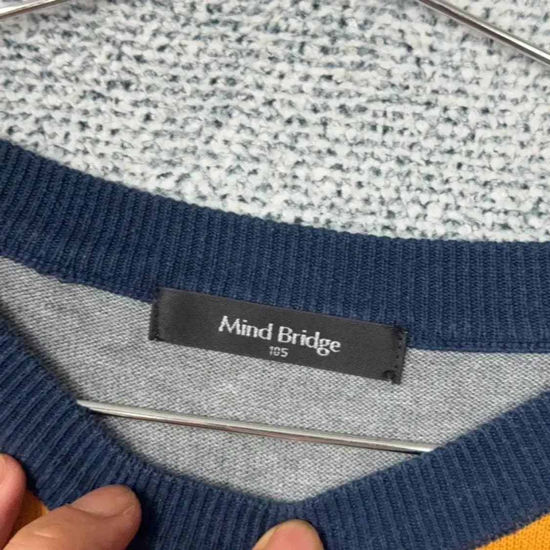 마인드브릿지 스트라이프 캐주얼 니트 105 상품이미지5