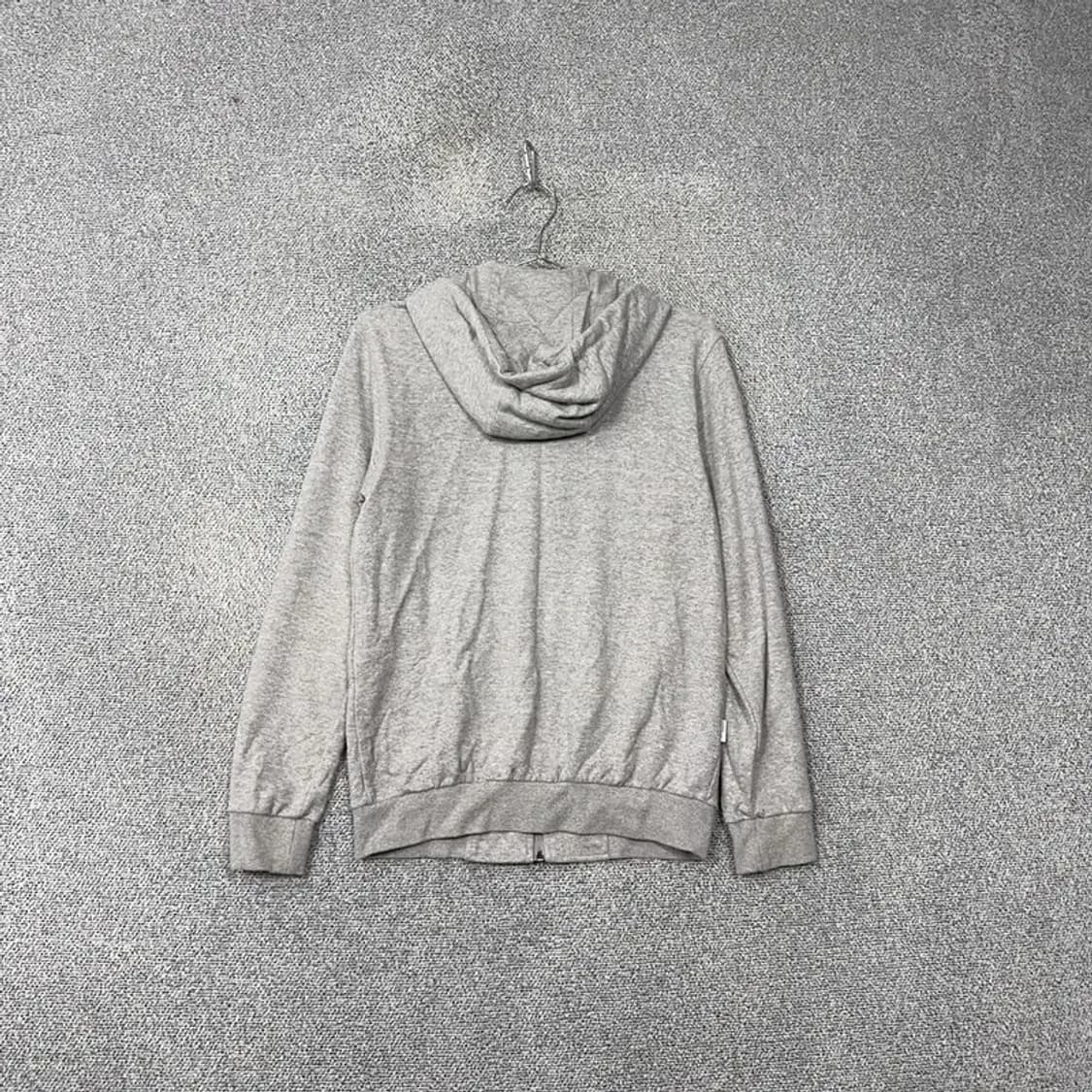 리복 프린팅 라이트 그레이 후드 집업 90 상품이미지2