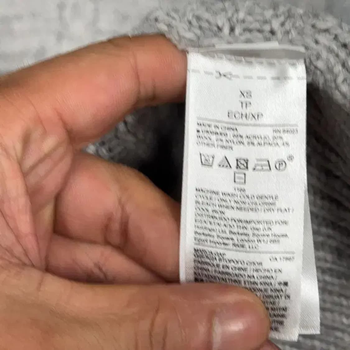 갭 라이트 그레이 아크릴 울 니트 원피스 XS 상품이미지6