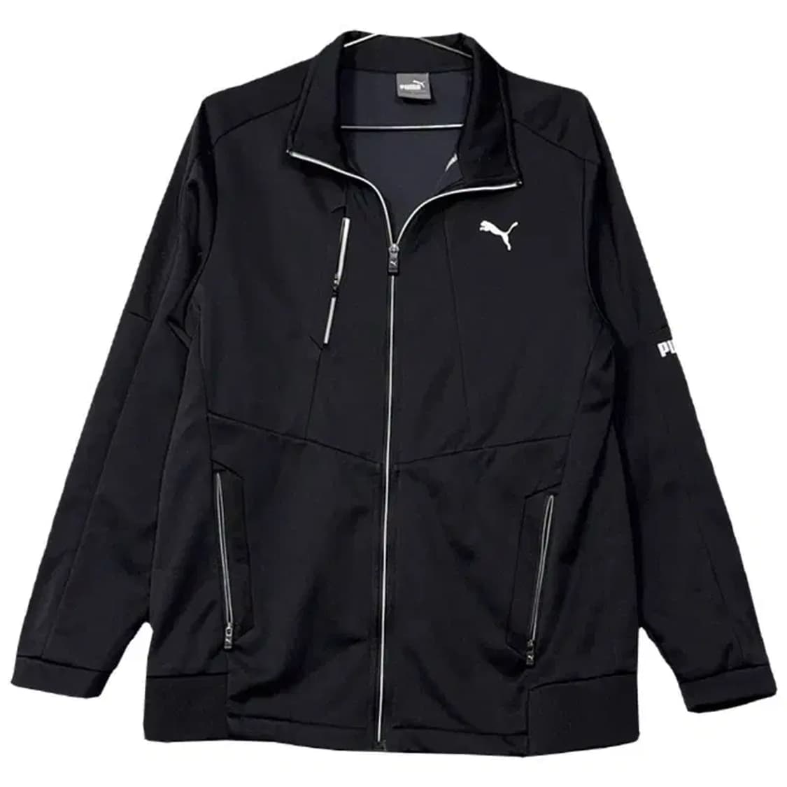 푸마 블랙 로고 기능성 집업 L 상품이미지1