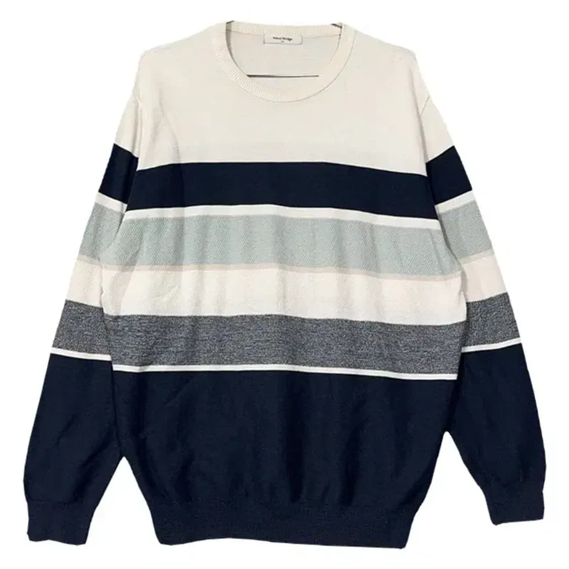 마인드브릿지 캐주얼 스트라이프 니트 110 상품이미지1