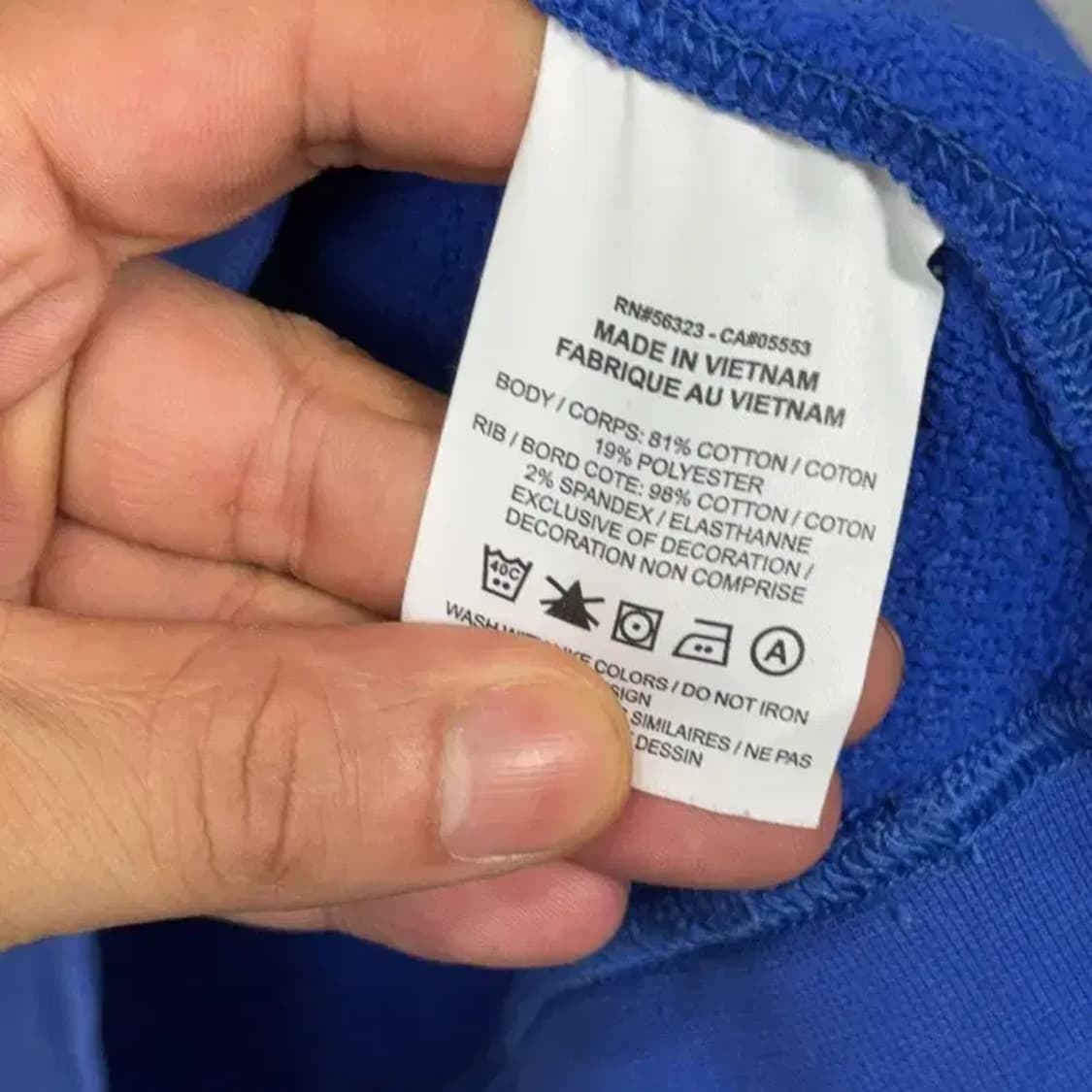 나이키 블루 로고 스우시 맨투맨 M 상품이미지4