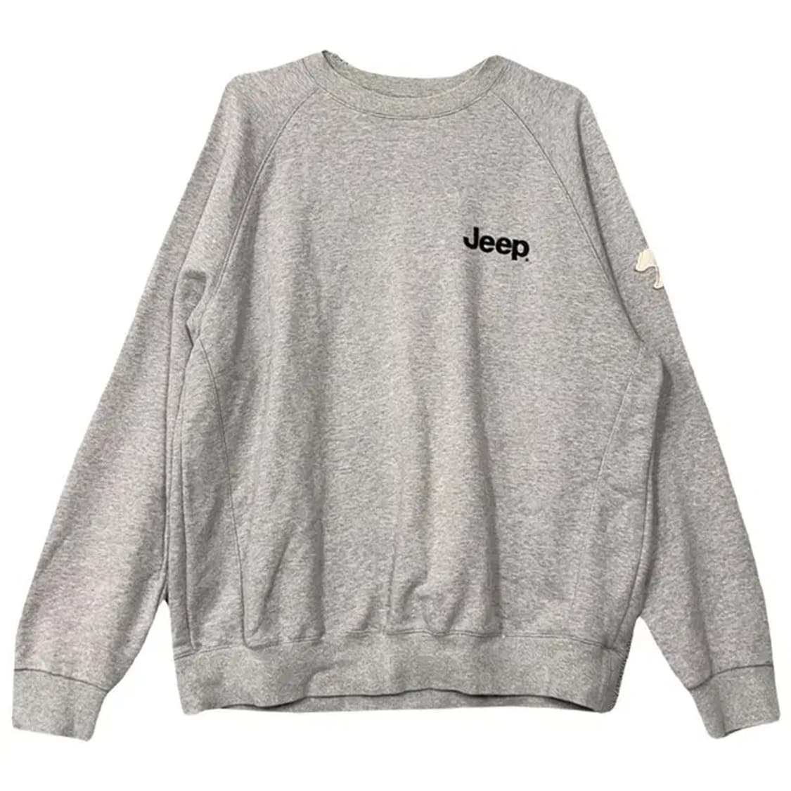 지프 라이트 그레이 로고 맨투맨 XL 상품이미지1