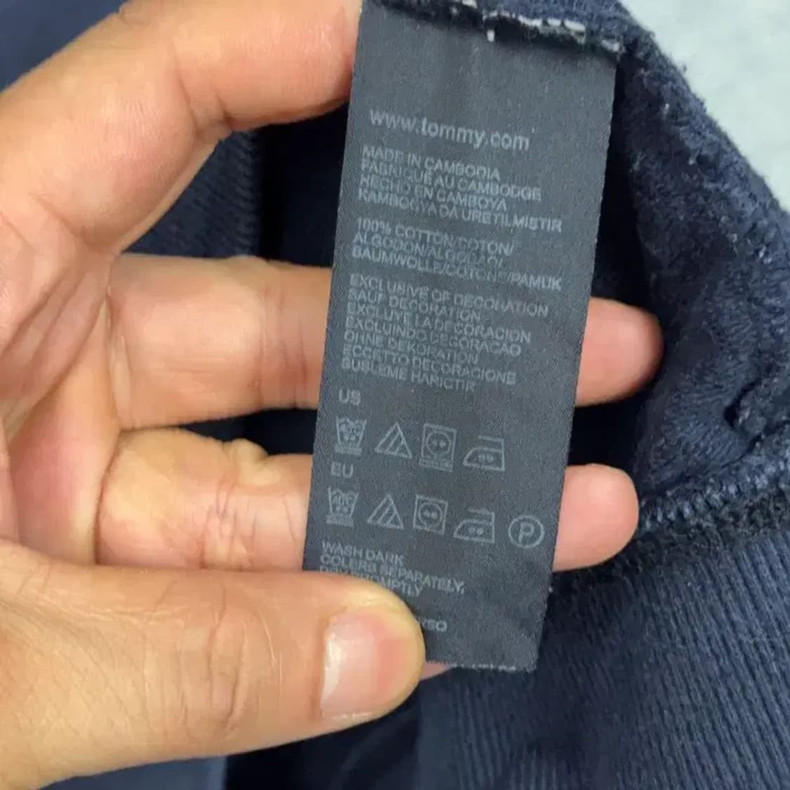 타미힐피거 네이비 로고 캐주얼 맨투맨 M/M 상품이미지4