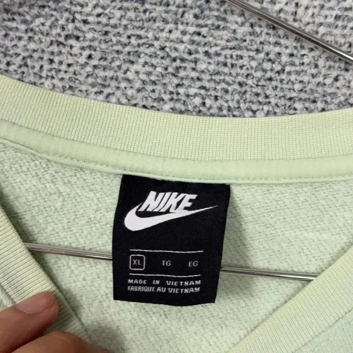 나이키 라이트 그린 캐주얼 로고 맨투맨 XL 상품이미지3
