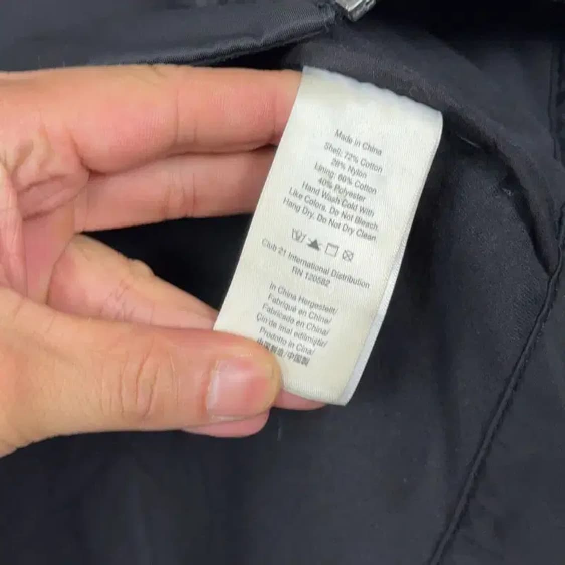 DKNY 블랙 남성 캐주얼 집업 자켓 S 상품이미지6