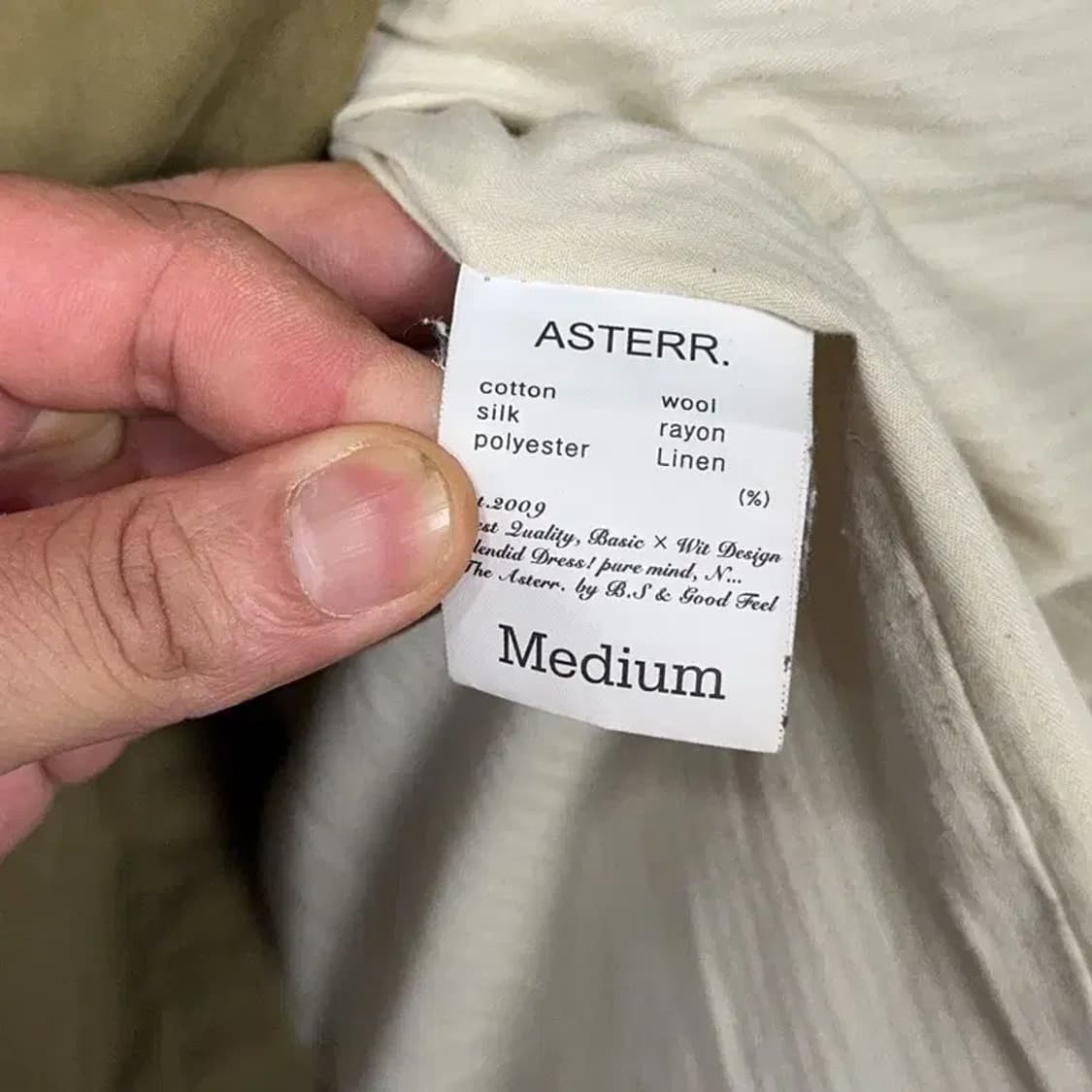 아스터 카키 빈티지 야상 코트 Medium 상품이미지6