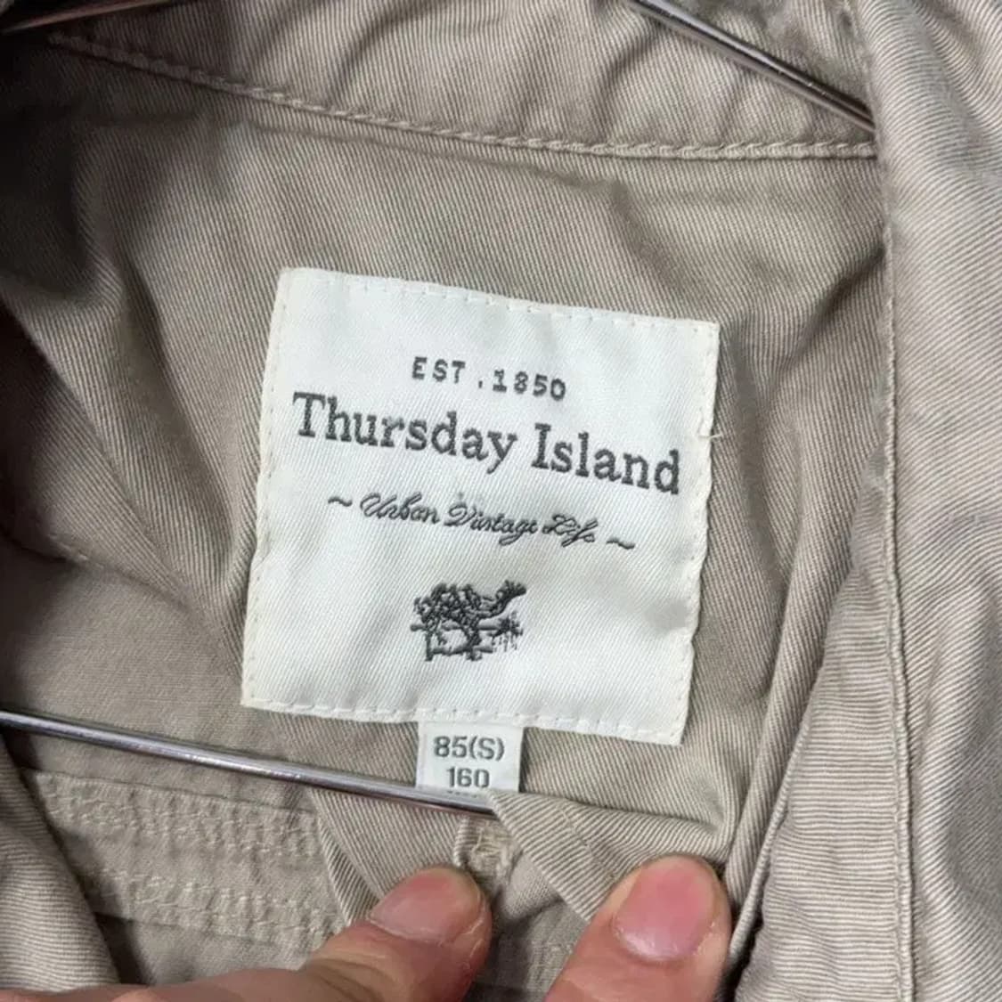 써스데이아일랜드 카키 빈티지 야상 필드 자켓 85(S) 상품이미지3