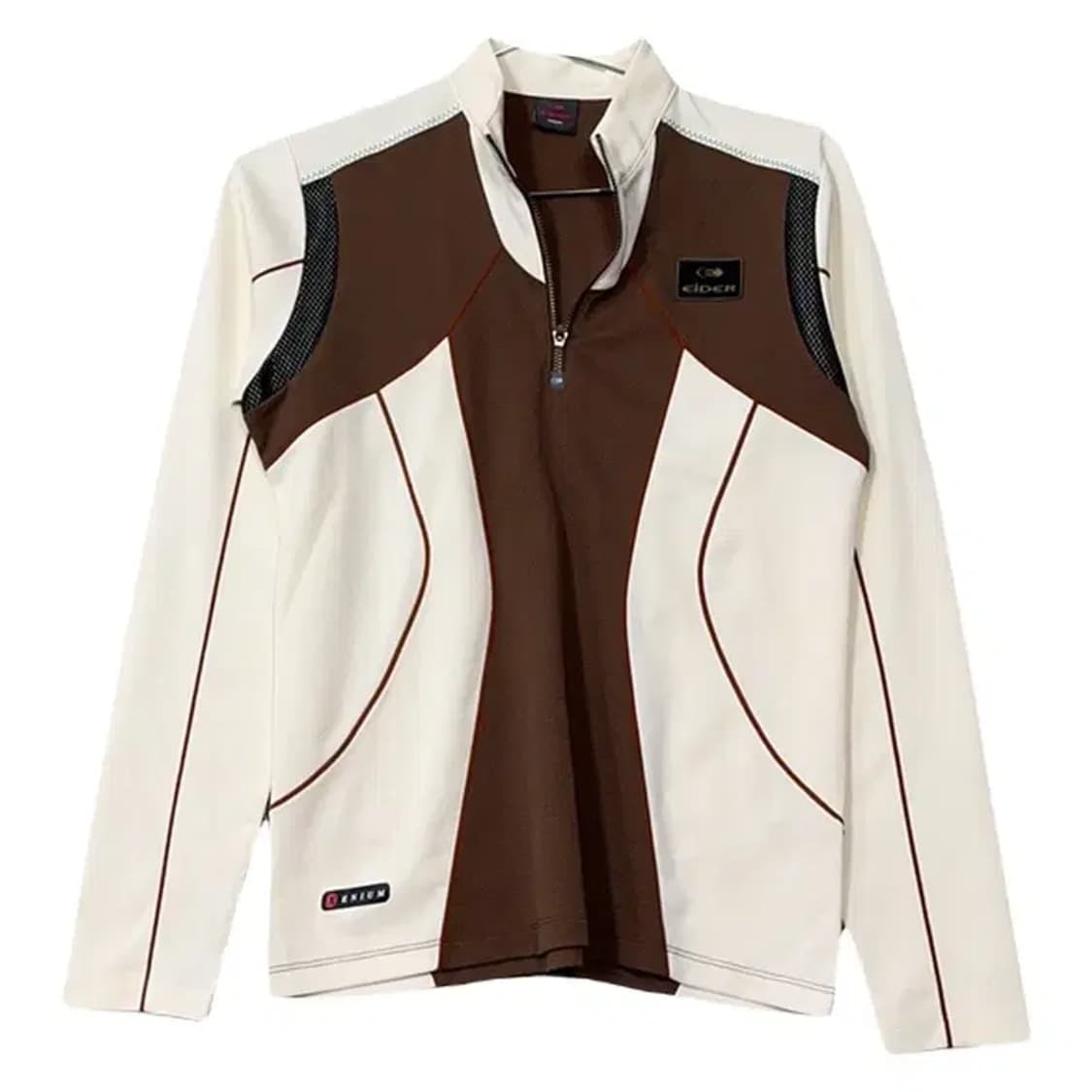 아이더 로고 여성 등산 기능성 반집업 긴팔티 M 상품이미지1