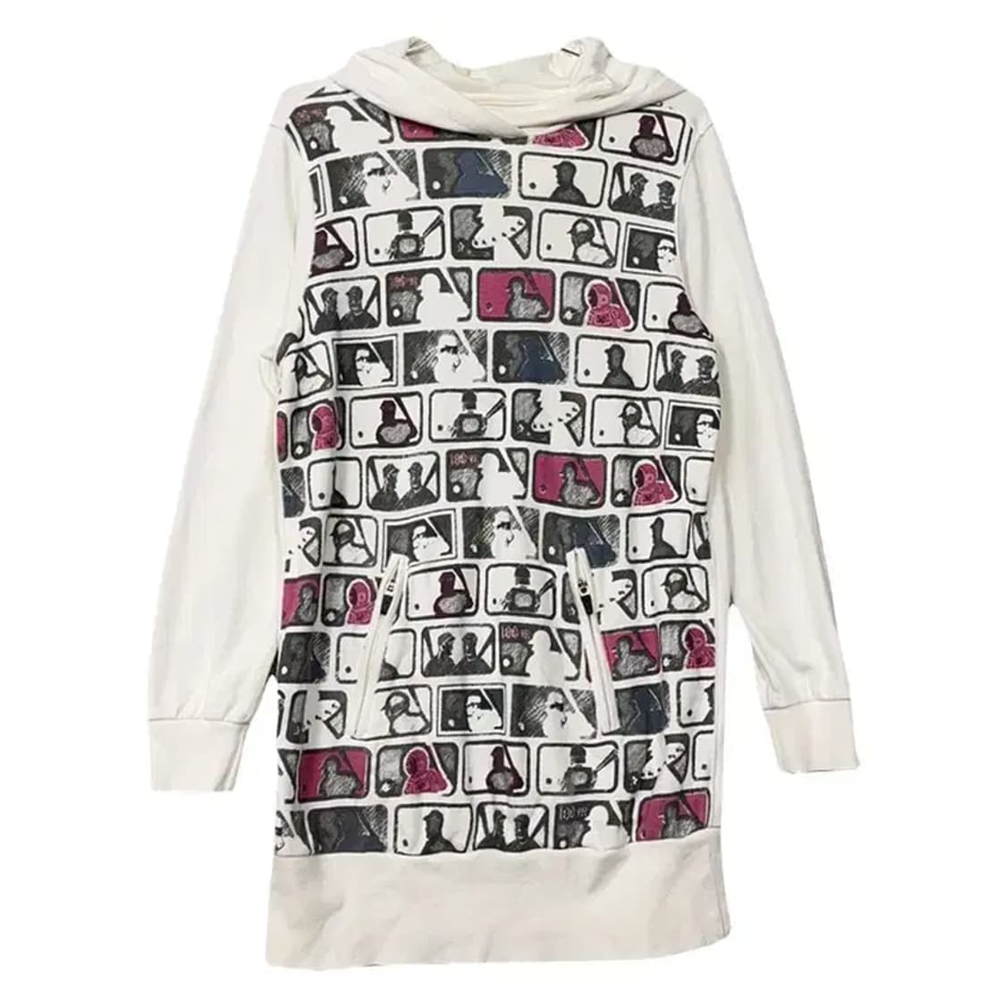 엠엘비 빈티지 패턴 후드 원피스 90 상품이미지1