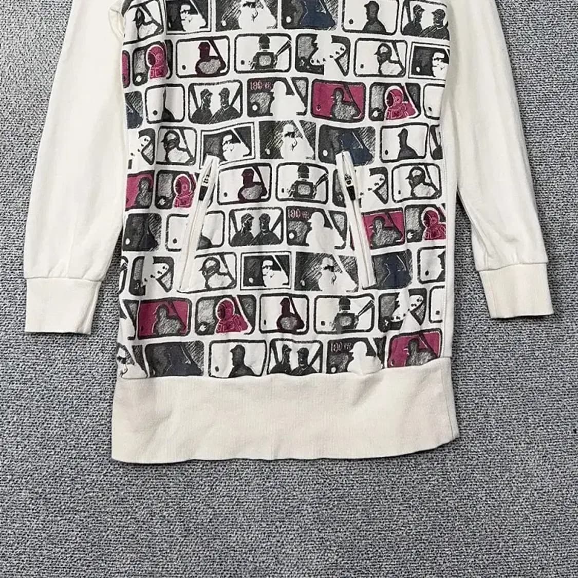 엠엘비 빈티지 패턴 후드 원피스 90 상품이미지4