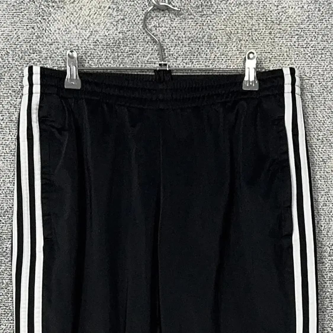 아디다스 블랙 삼선 조거팬츠 L 상품이미지3