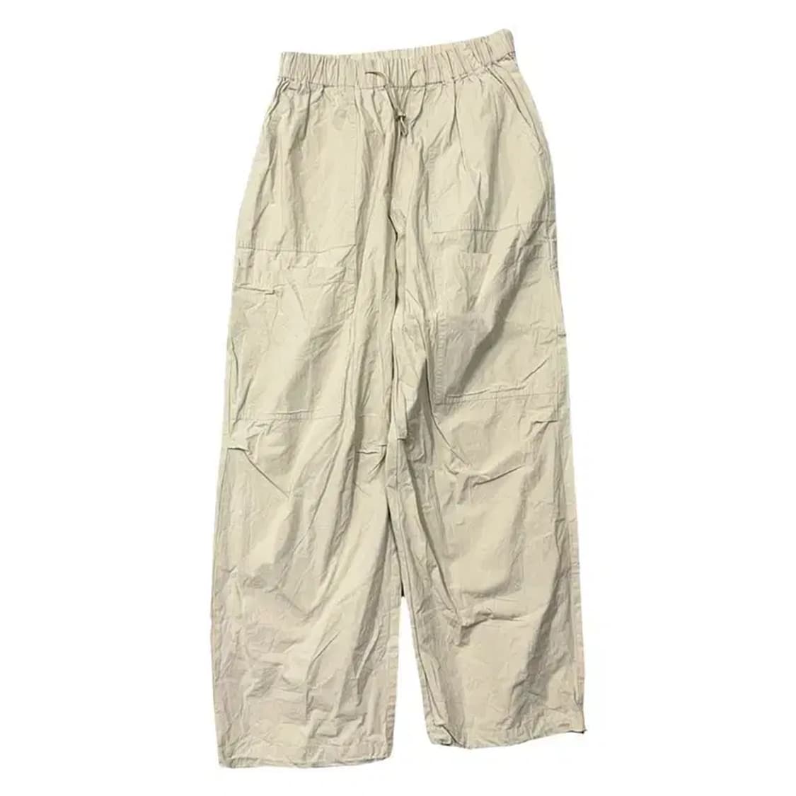 에잇세컨즈 베이지 밴딩 와이드 바지 M(78-80) 상품이미지1