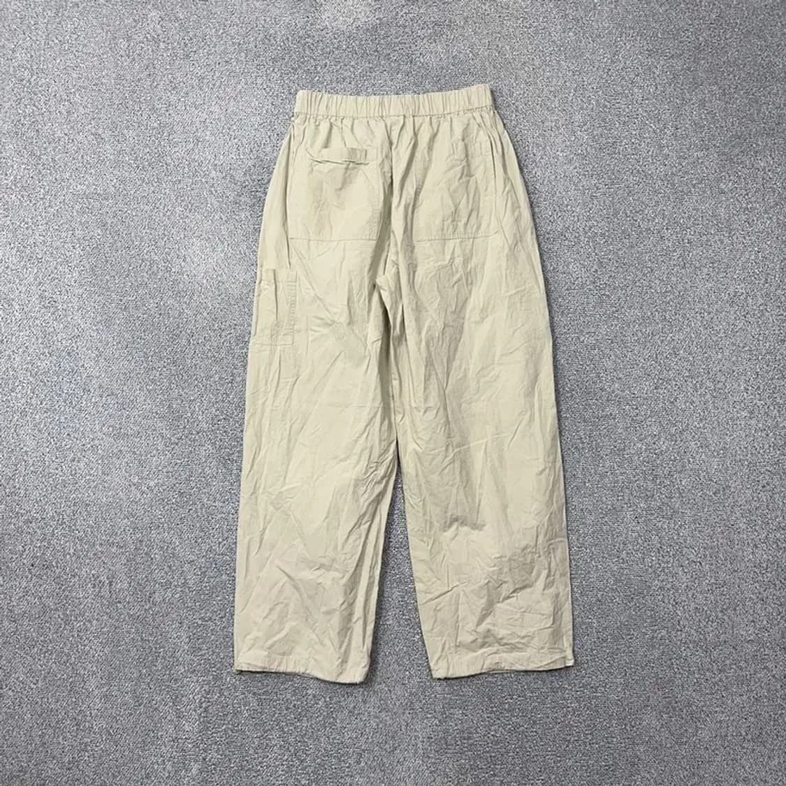 에잇세컨즈 베이지 밴딩 와이드 바지 M(78-80) 상품이미지2