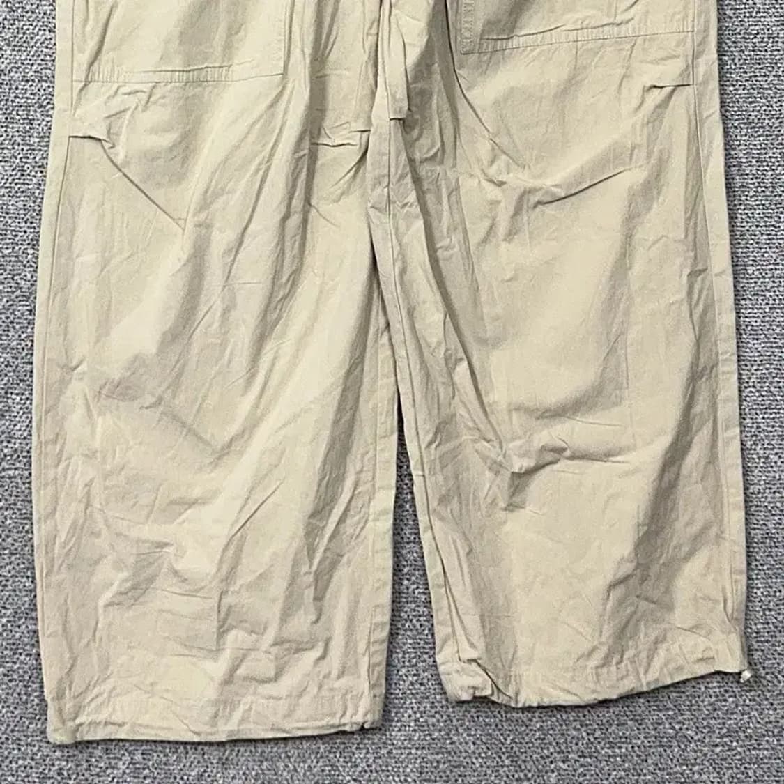 에잇세컨즈 베이지 밴딩 와이드 바지 M(78-80) 상품이미지4