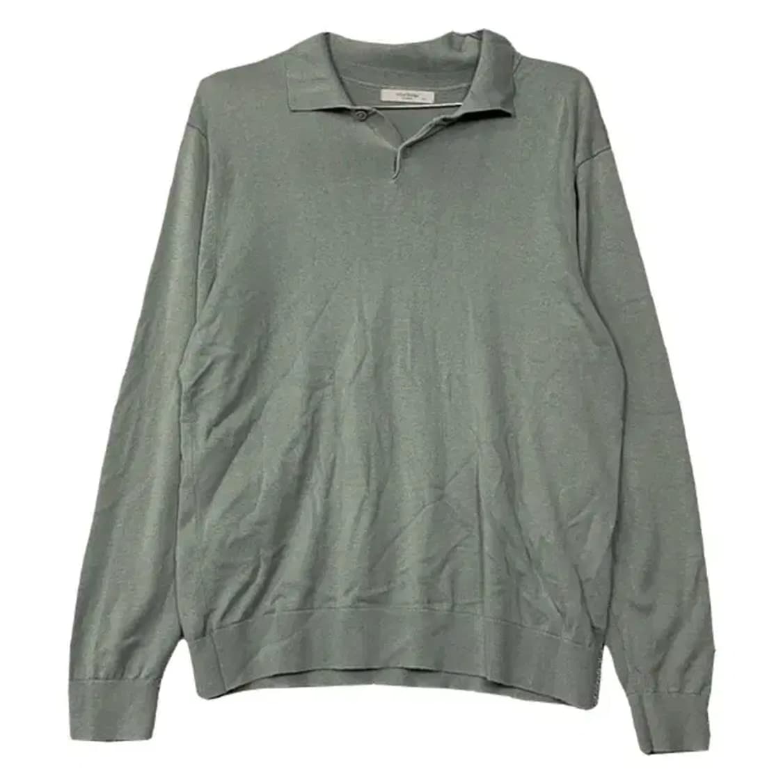 마인드브릿지 라이트 그린 카라 니트 XL 상품이미지1