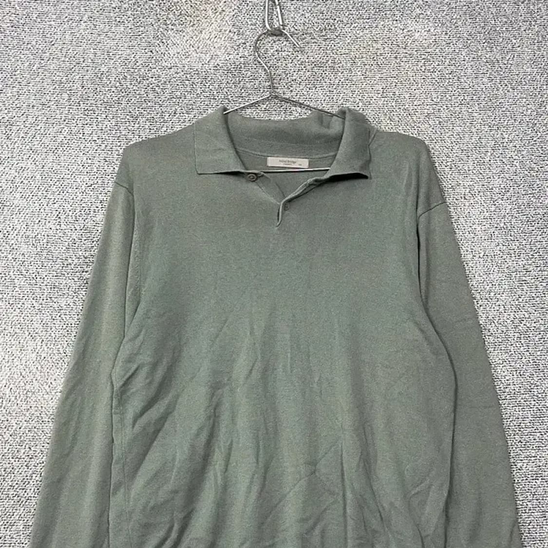 마인드브릿지 라이트 그린 카라 니트 XL 상품이미지3