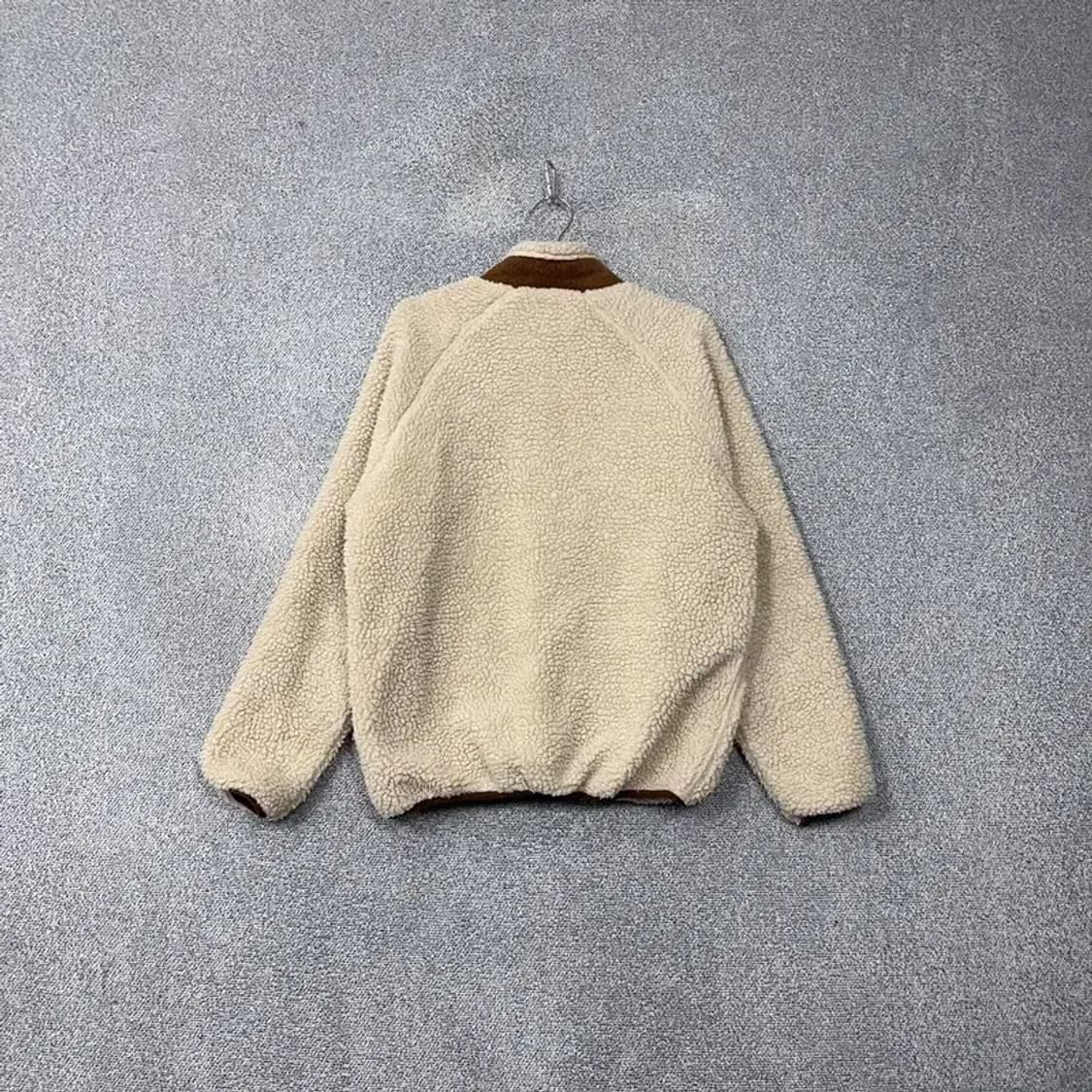 후아유 베이지 브라운 포켓 양털 뽀글이 후리스 Medium 상품이미지2