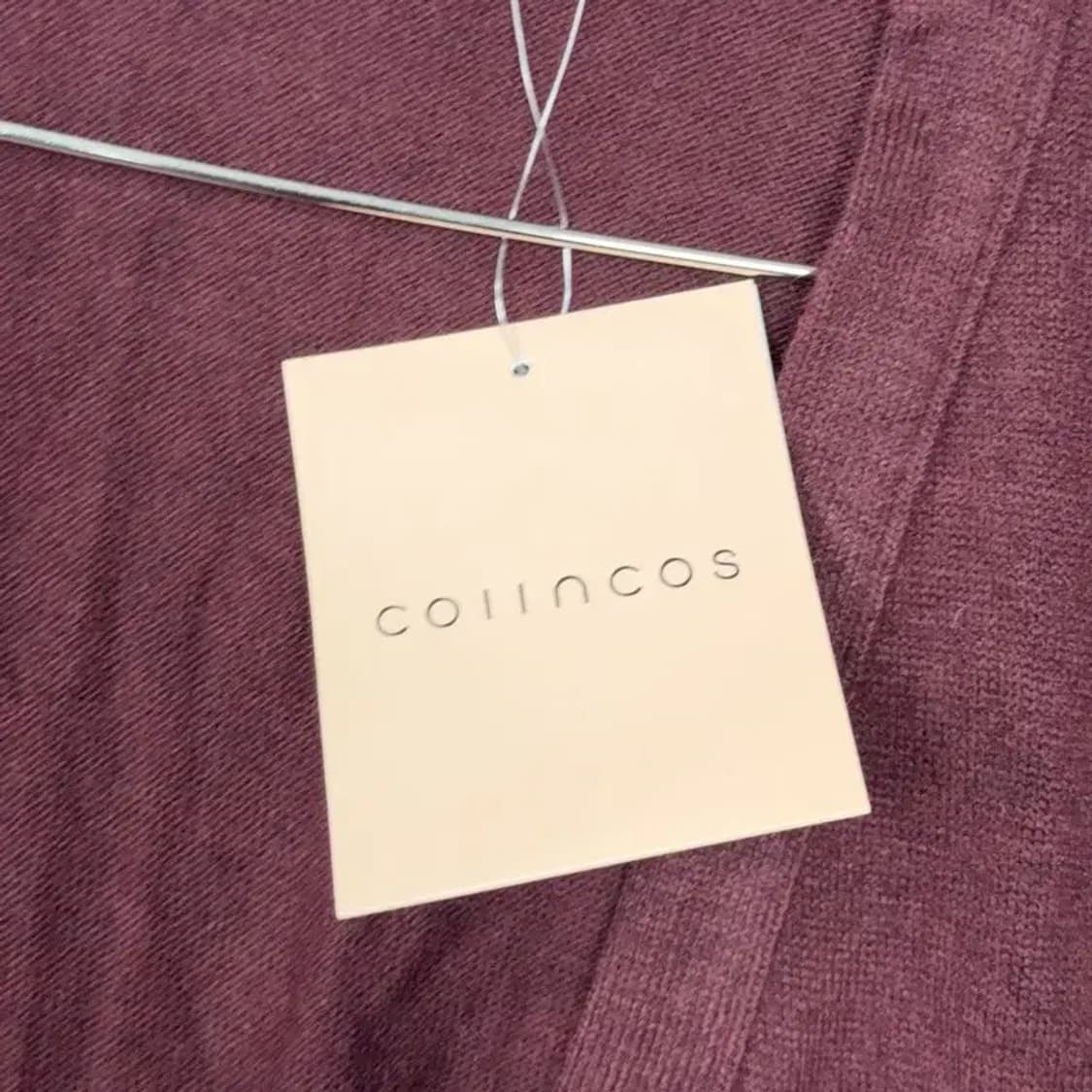 [새상품]코인코즈 버건디 롱 니트 가디건 L 상품이미지5
