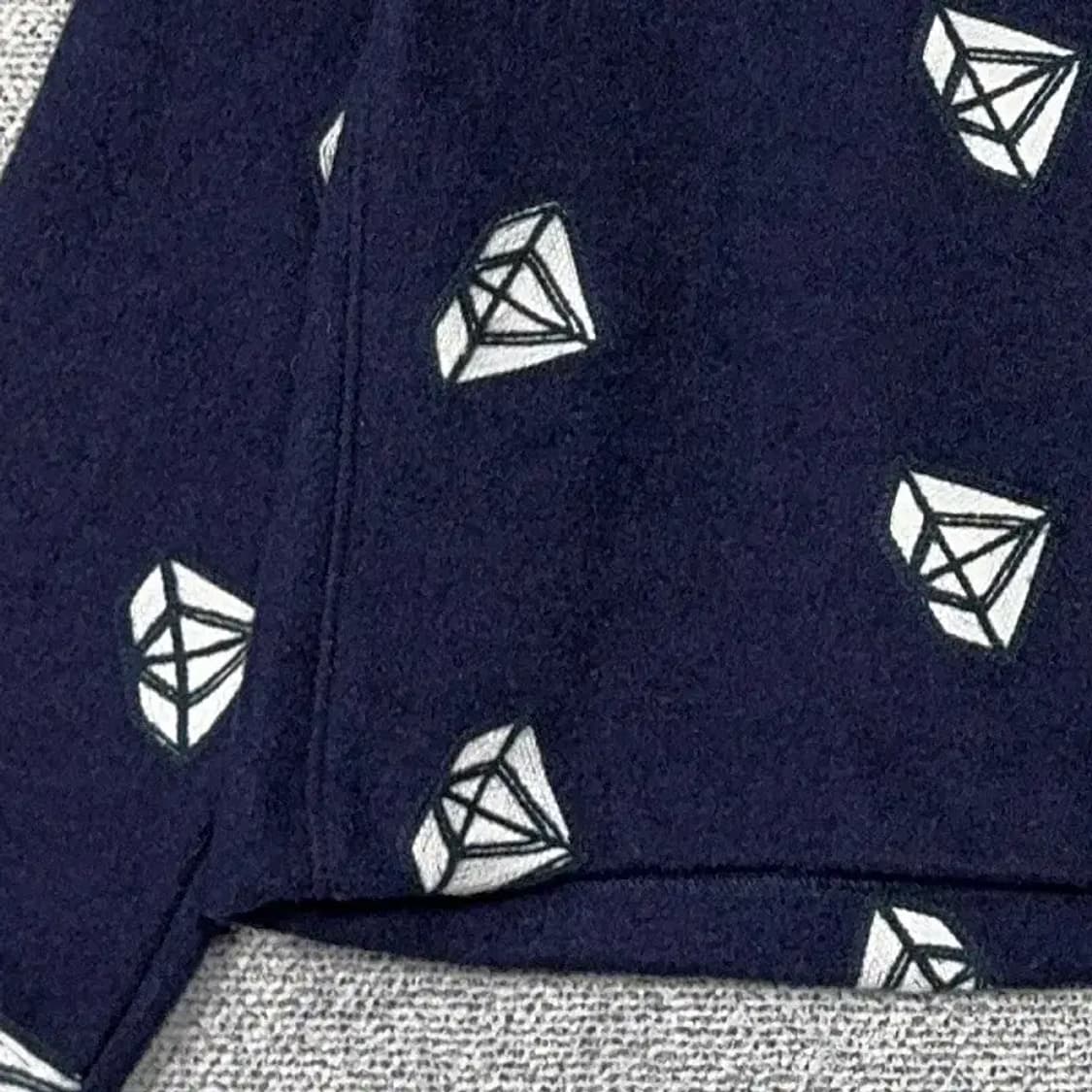 미쏘 네이비 패턴 캐주얼 니트 S 상품이미지3