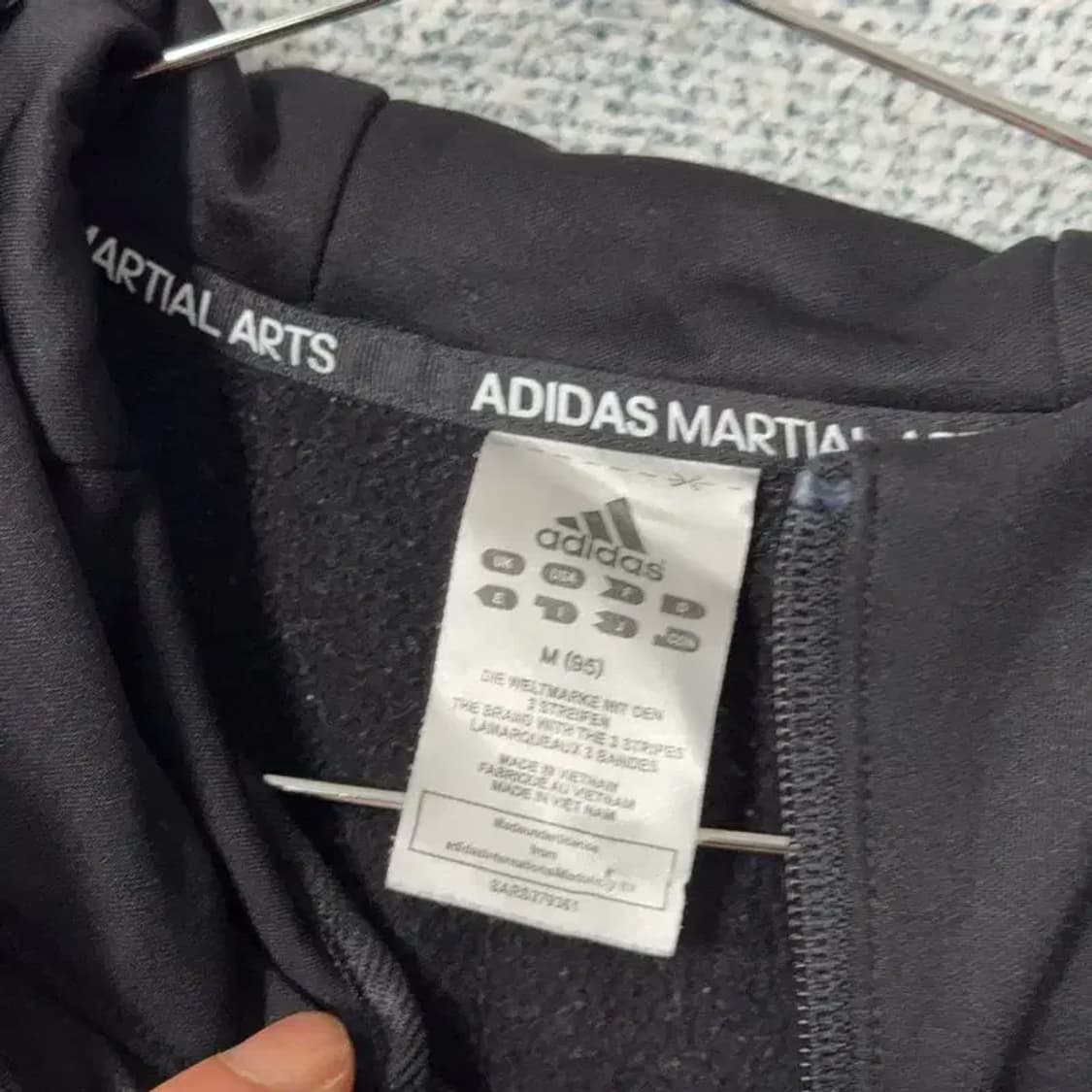 아디다스 블랙 기능성 후드 집업 M (95) 상품이미지3
