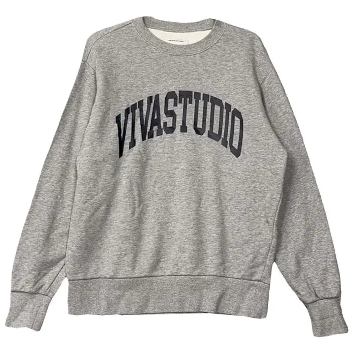 비바스튜디오 프린팅 라이트 그레이 맨투맨 S 상품이미지1