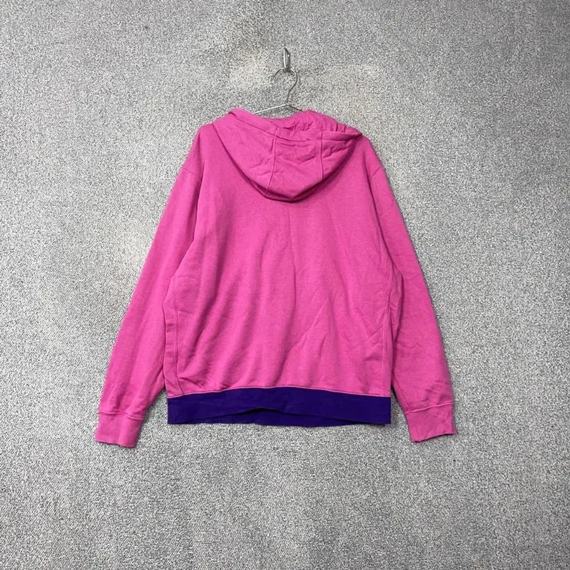 나이키 핑크 빈티지 로고 반집업 후드티 XXL 상품이미지2
