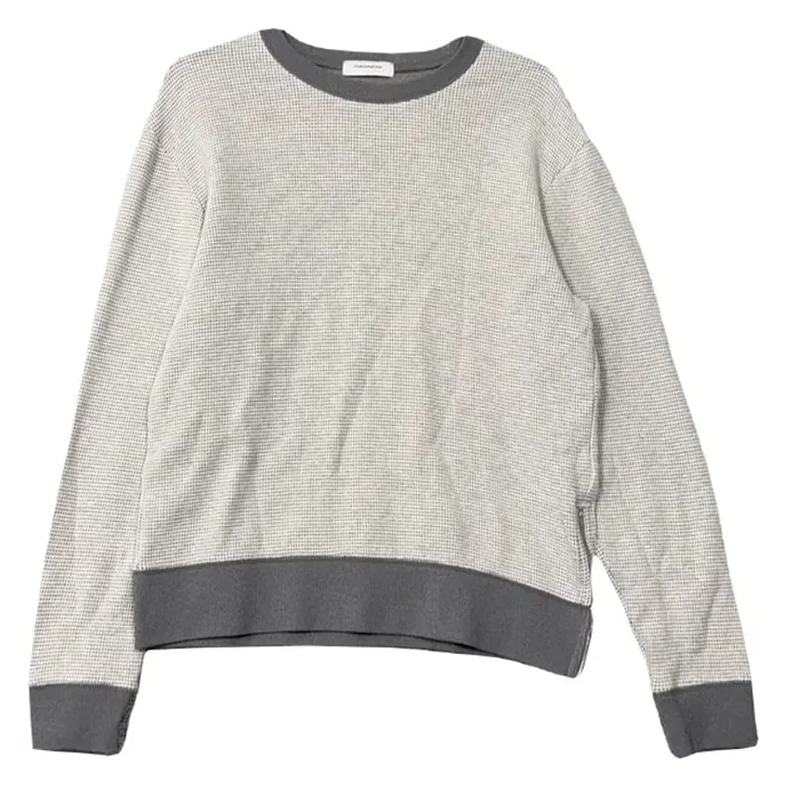 커스텀멜로우 스트라이프 라이트 그레이 맨투맨 38/00 상품이미지1