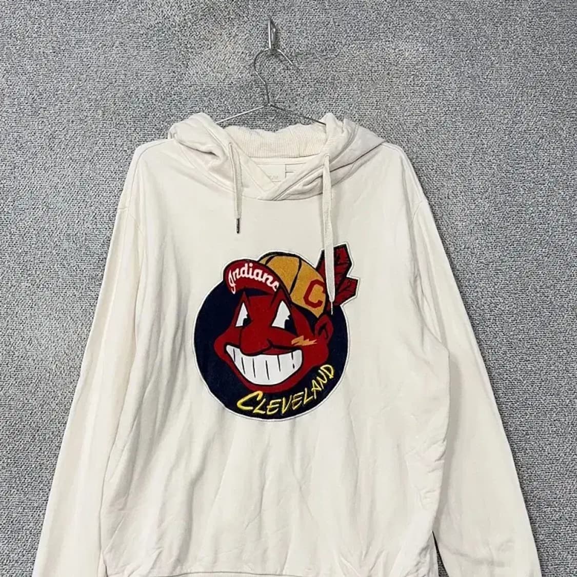 엠엘비 클리블랜드 크림 후드티 L 상품이미지3