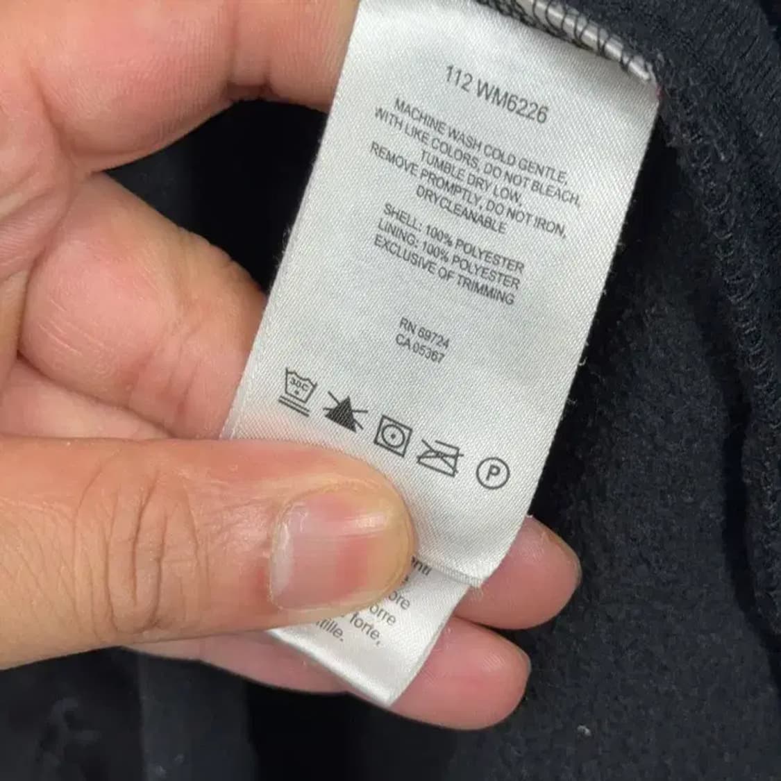 콜롬비아 블랙 플리스 로고 후리스 집업 S 상품이미지4