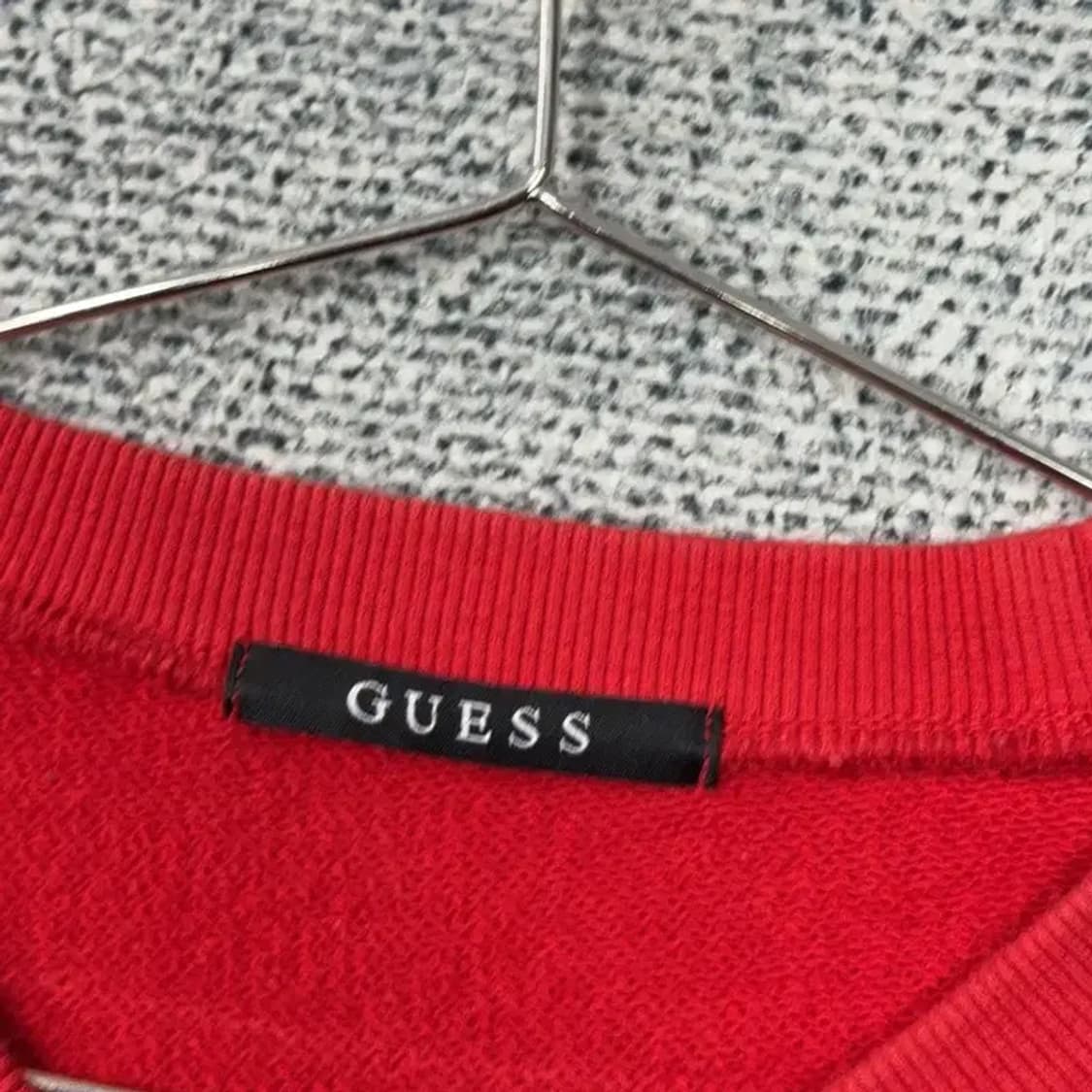 게스 프린팅 레드 맨투맨 M 상품이미지5