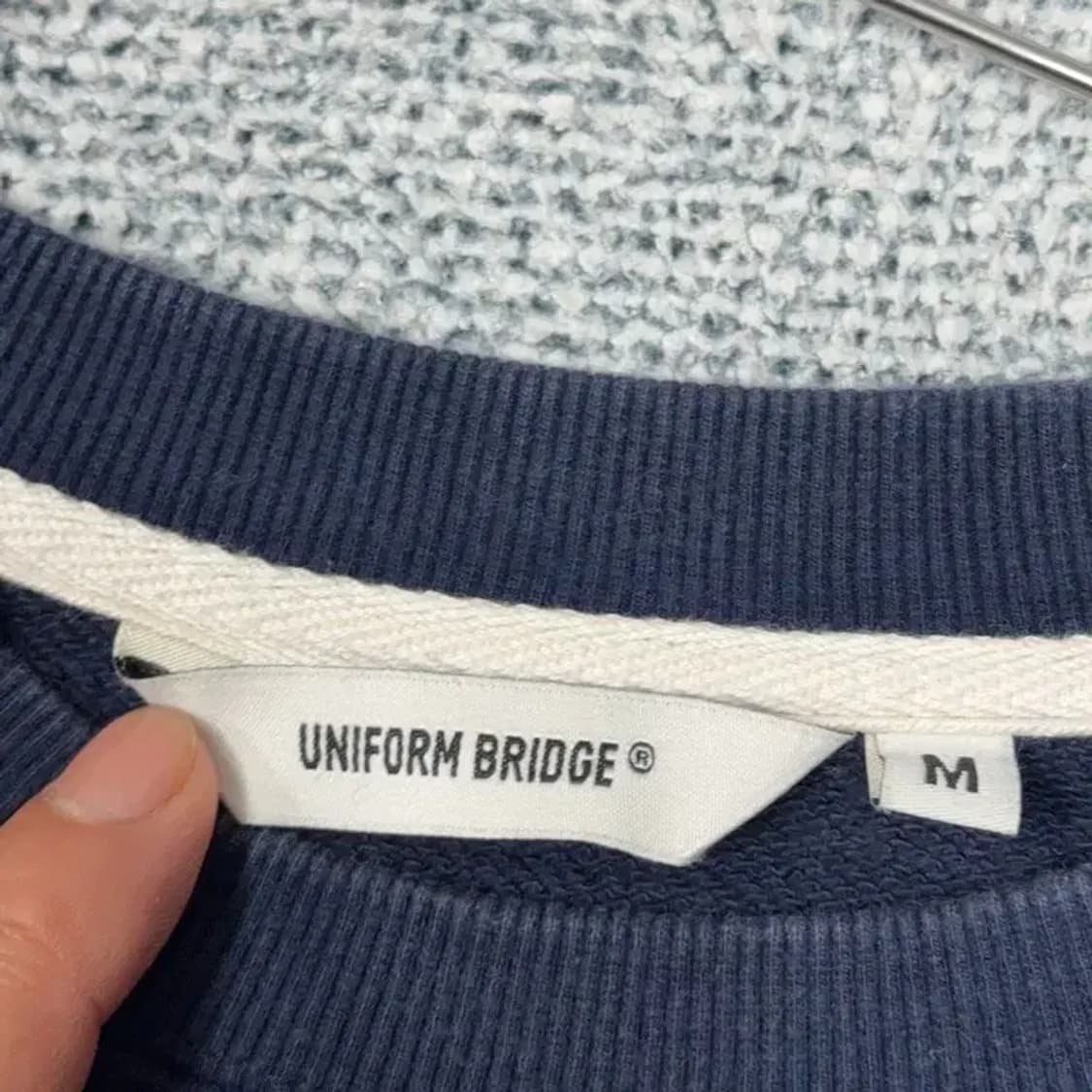 유니폼브릿지 캐주얼 로고 네이비 맨투맨 M (100) 상품이미지3